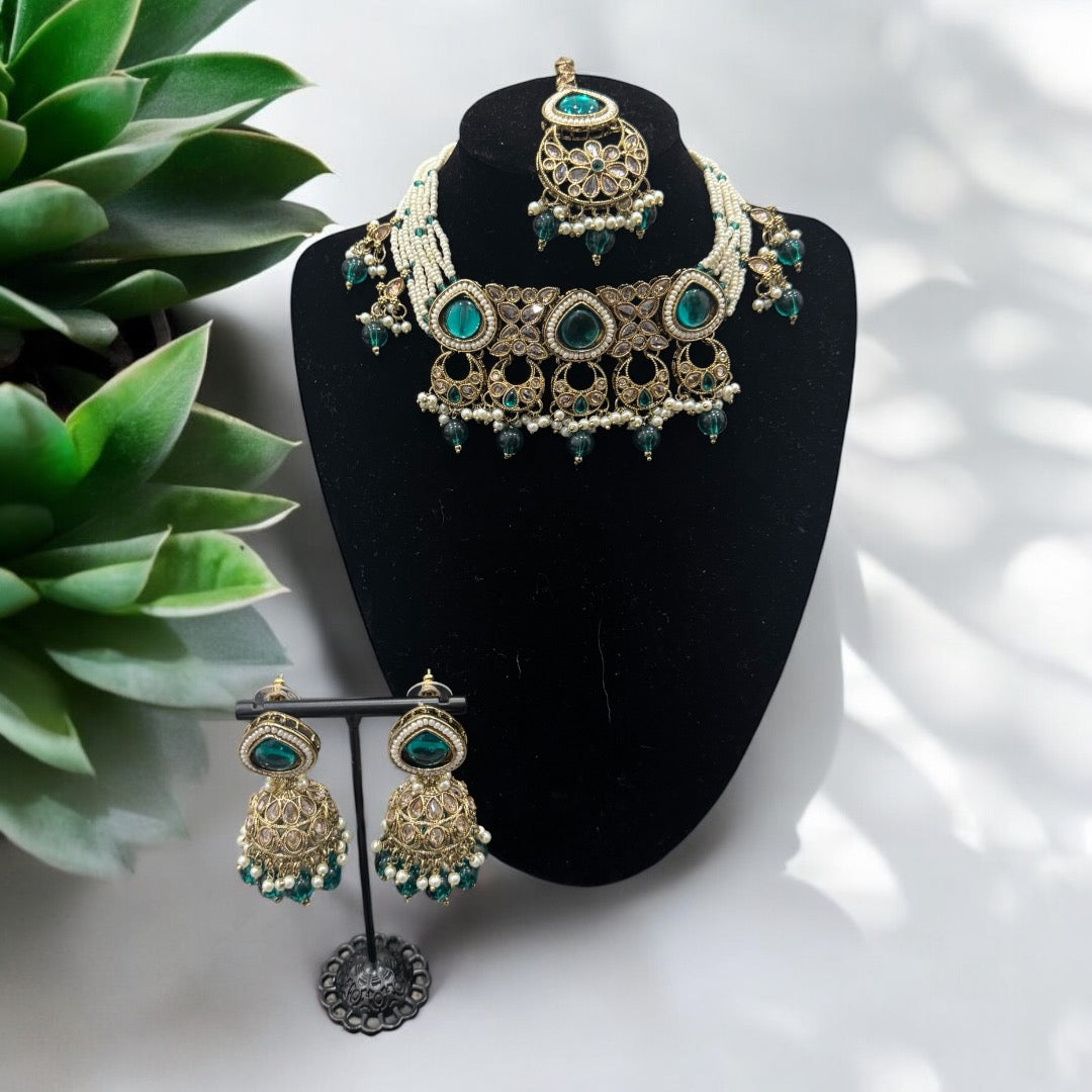 Full set with earring and tikka